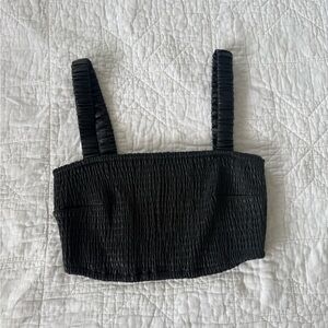 House of Harlow 1960 Black Crop Top